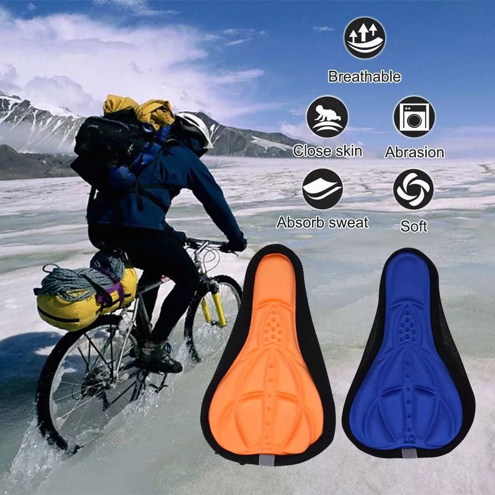 3d bicycle saddle soft comfort breathable foam seat