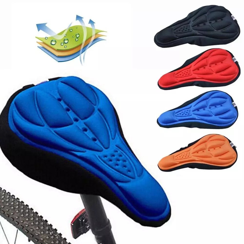 3d bicycle saddle soft comfort breathable foam seat