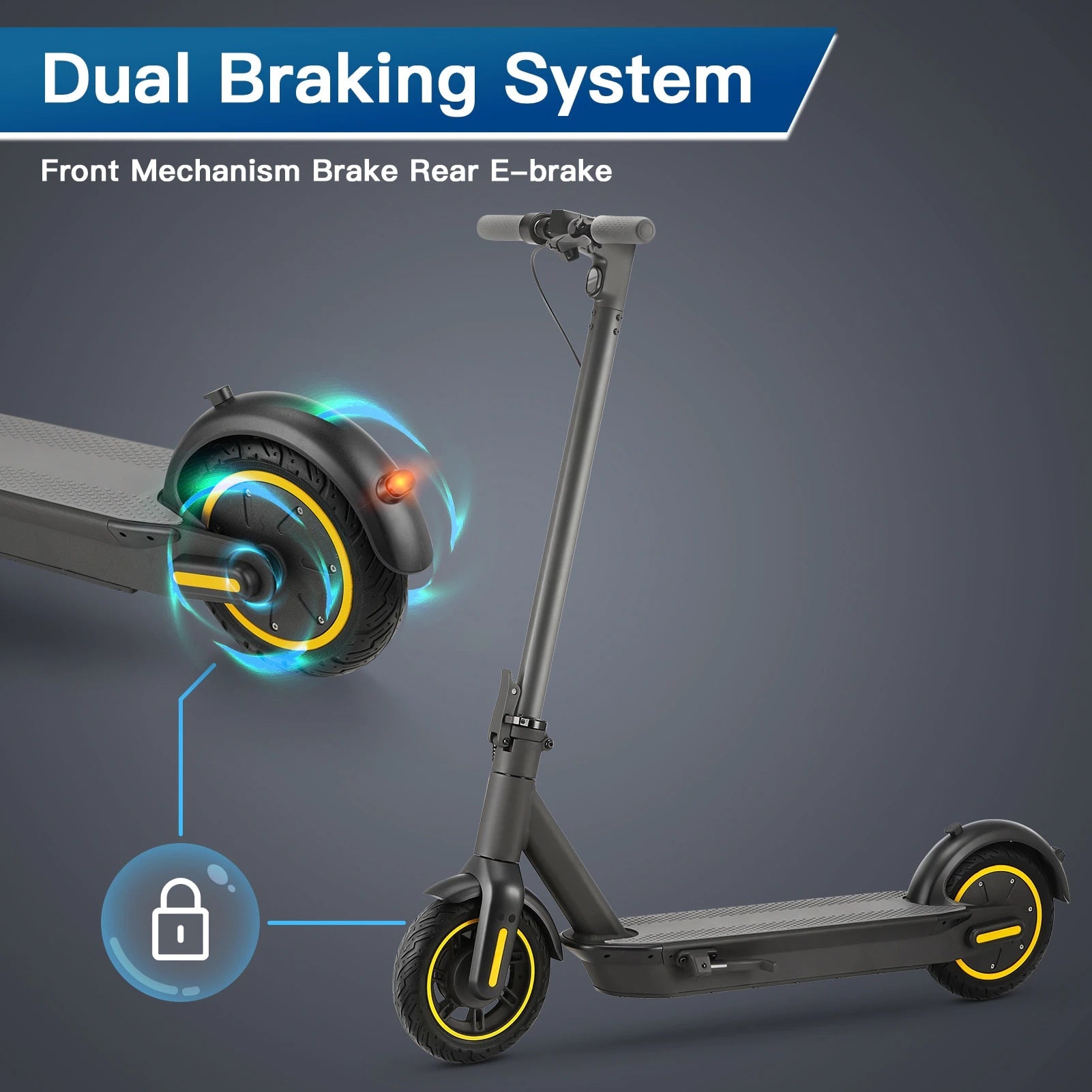 Smart Electric Scooter Shock-absorbing Anti-skid