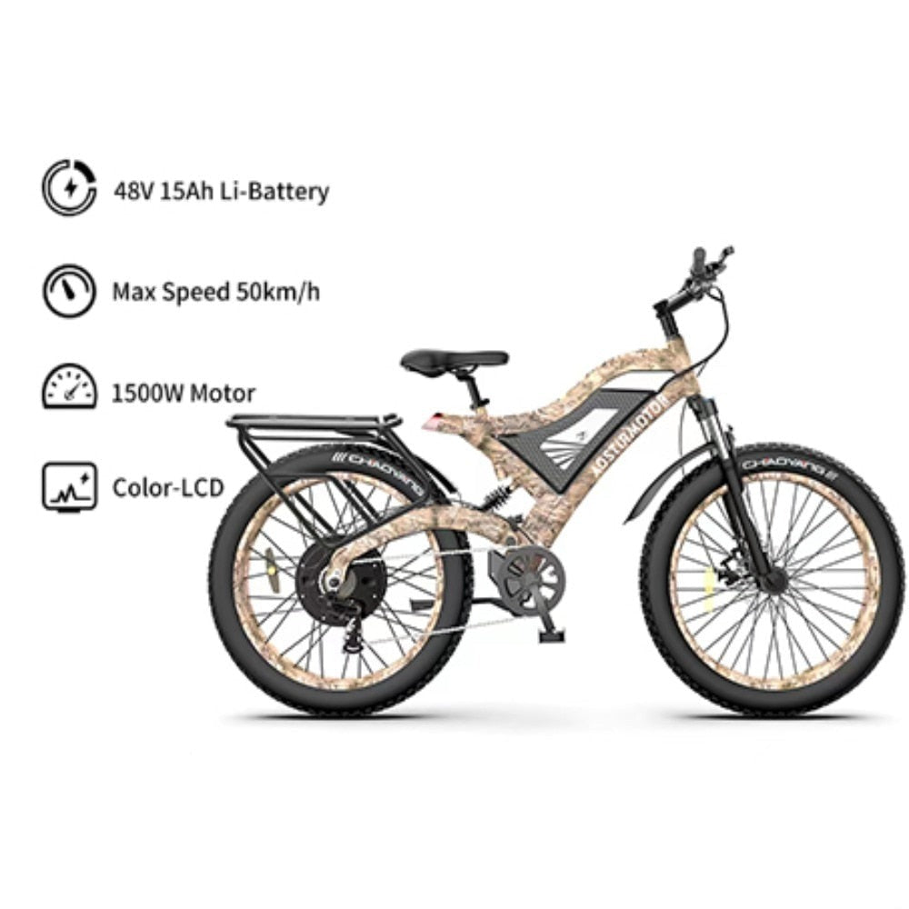 Snow Electric Mountain Bike 26in - Pro E-Rides