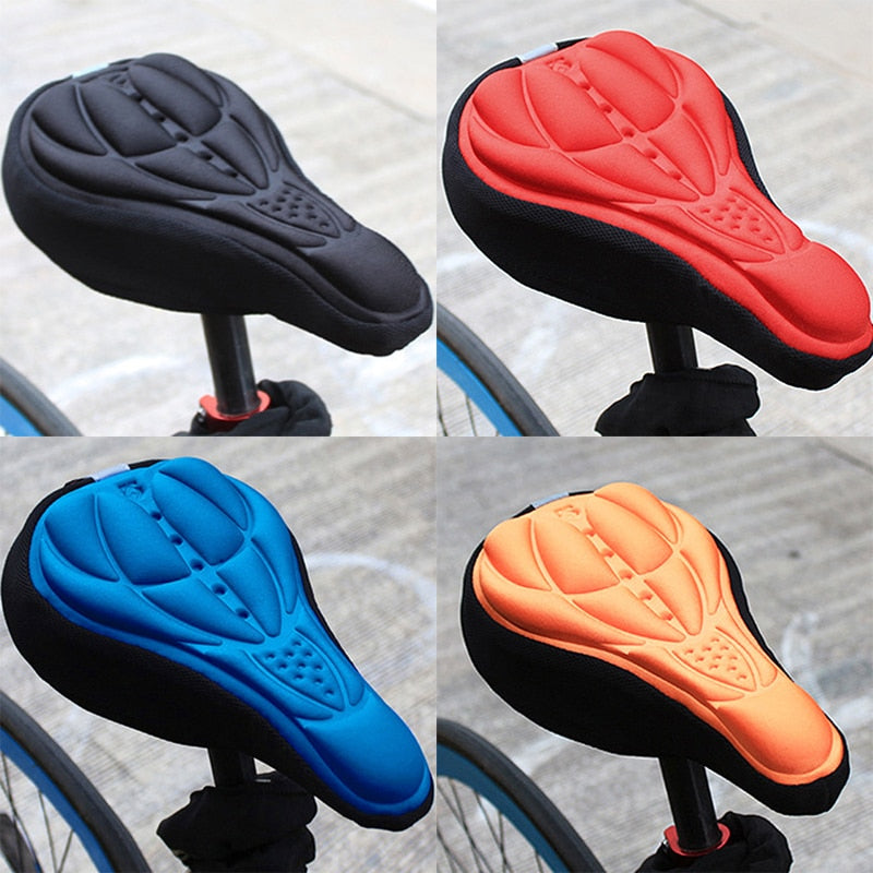 3d bicycle saddle soft comfort breathable foam seat