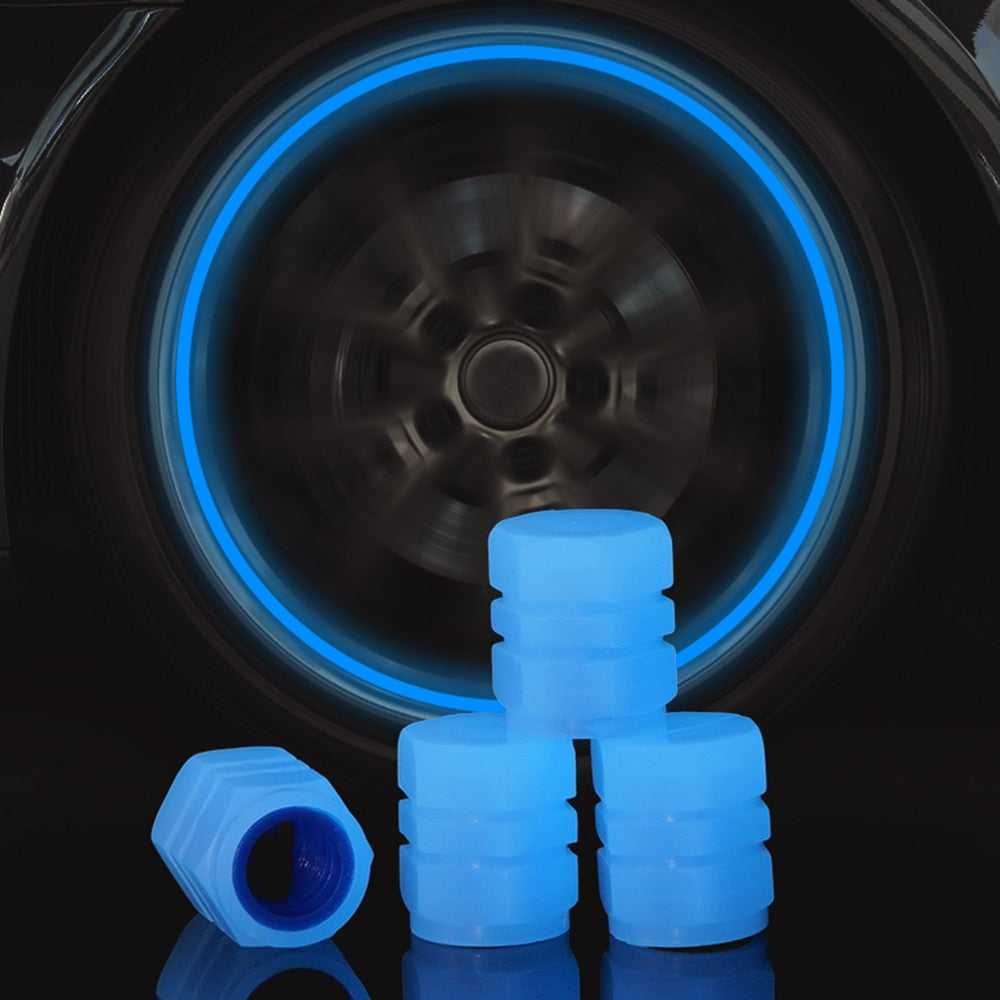 Luminous Tire Valve Cap Wheel Hub Glowing