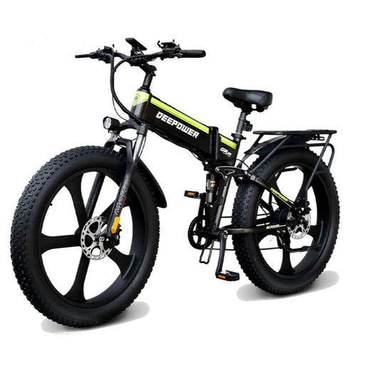 Fat Tire Folding Electric E Bikes Mountain Oil Brake - Pro E-Rides