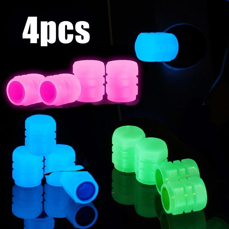 Luminous Tire Valve Cap Wheel Hub Glowing