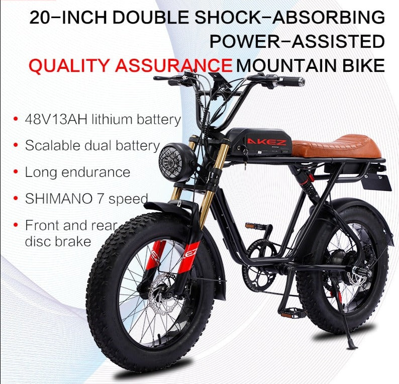 Super HQ Electric Mountain Fat Bike 20 Inches - Pro E-Rides