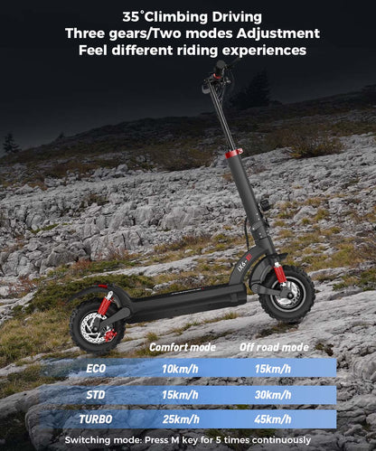 Powerful Electric Kick Scooter Anti-skid Pneumatic Tire