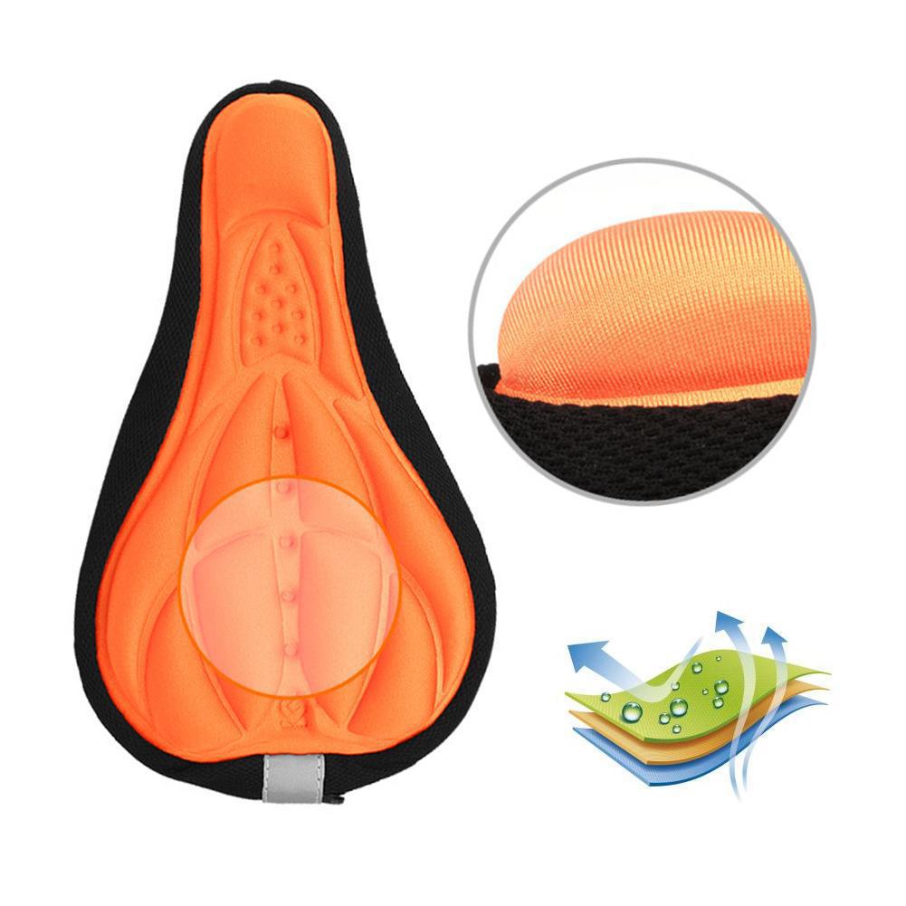 3d bicycle saddle soft comfort breathable foam seat